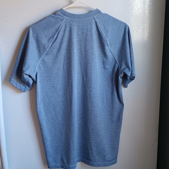 Mens Nike Blue Dri-Fit Moisture Wicken Size‎ Small Active wear T-Shirt C30 - Picture 2 of 6